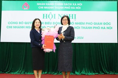 Bà Ngô Thuý Hằng giữ chức Phó Giám đốc Ngân hàng CSXH Hà Nội