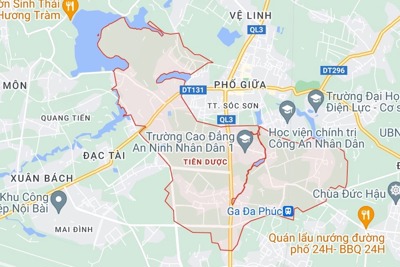 Sắp đấu giá đất ở khu vực trung tâm đô thị vệ tinh huyện Sóc Sơn