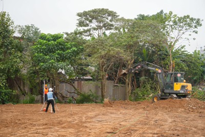 Đẩy nhanh tiến độ xây dựng các dự án công viên, vườn hoa và cây xanh