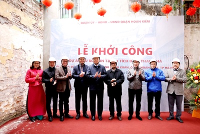 Quận Hoàn Kiếm: Khởi công công trình tu bổ, tôn tạo đình Thanh Hà