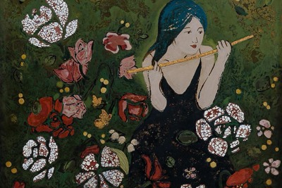 Chiêm ngưỡng tác phẩm độc đáo tại triển lãm tranh sơn mài Giũa: Phong Sắc 