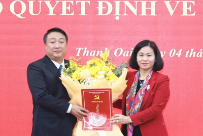 Chuẩn y ông Nguyễn Khánh Bình giữ chức Phó Bí thư Huyện ủy Thanh Oai