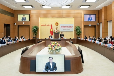 Đảng đoàn Quốc hội làm việc với Ban Thường vụ Thành ủy Hà Nội