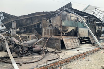 Công an TP Hà Nội thông tin vụ cháy xưởng ở huyện Thường Tín