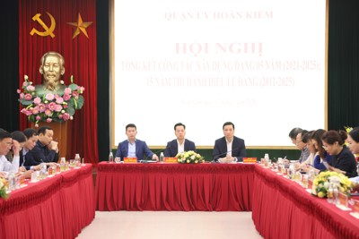 Quận uỷ Hoàn Kiếm tổng kết công tác xây dựng Đảng 5 năm, 2021-2025