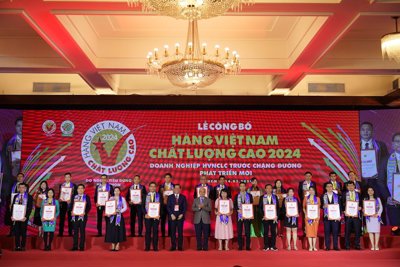 Vinh danh 529 doanh nghiệp đạt chứng nhận hàng Việt Nam chất lượng cao