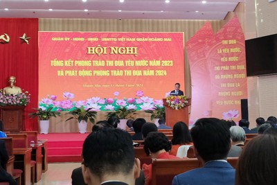 Quận Hoàng Mai phát động phong trào thi đua năm 2024