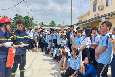 Sóc Trăng: Tuyên truyền công tác phòng cháy, chữa cháy cho học sinh