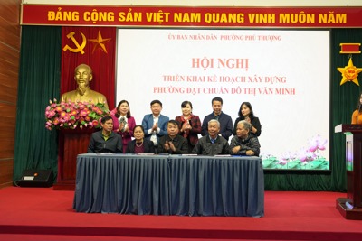 Năm 2024, xây dựng phường Phú Thượng đạt chuẩn đô thị văn minh