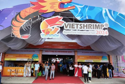 Cà Mau khai mạc Hội chợ triển lãm Quốc tế ngành tôm