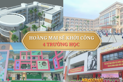 Hà Nội khởi công 4 trường học tại 1 phường 