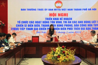 Hà Nội triển khai nhiều hoạt động tri ân người tham gia chiến dịch Điện Biên Phủ