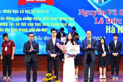Hà Nội có 2 dự án giải Nhất Cuộc thi Khoa học kỹ thuật quốc gia