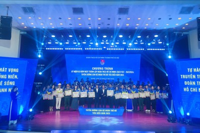 Hà Nội tuyên dương 70 cán bộ Đoàn tiêu biểu năm 2023