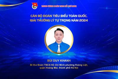 Bùi Duy Khanh - Người thủ lĩnh thanh niên tiêu biểu của Thủ đô Hà Nội