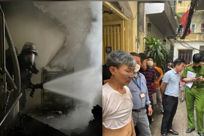Hà Nội: khống chế nhanh đám cháy ở Ba Đình