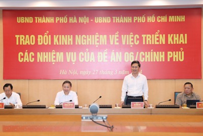 Hà Nội và TP Hồ Chí Minh chia sẻ kinh nghiệm triển khai Đề án 06