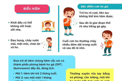 Bệnh ho gà diễn biến nặng, dễ tử vong