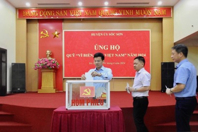 Huyện uỷ Sóc Sơn phát động ủng hộ “Quỹ vì biển, đảo Việt Nam năm 2024”