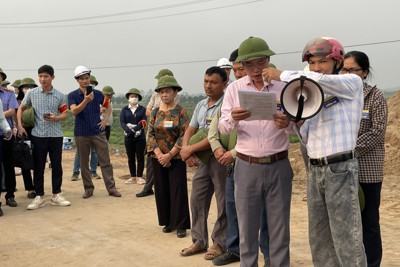Huyện Phú Xuyên hoàn thành cưỡng chế thu hồi đất vi phạm tại xã Châu Can