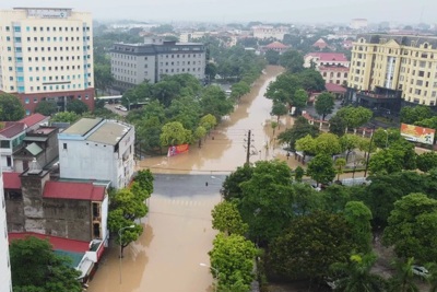 Vĩnh Phúc: đối phó với tình trạng ngập úng do mưa lũ