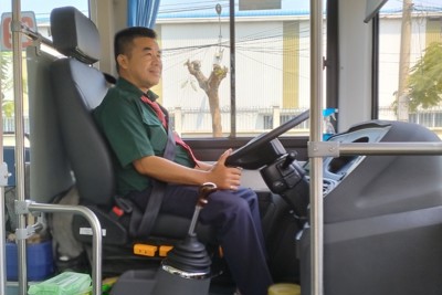 Người dân hài lòng với thái độ phục vụ của các nhân viên xe buýt