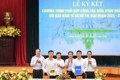 Báo Kinh tế & Đô thị và quận Hoàn Kiếm ký kết chương trình phối hợp