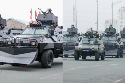 Hơn 100 xe đặc chủng diễu hành dịp kỷ niệm 50 năm Cảnh sát cơ động