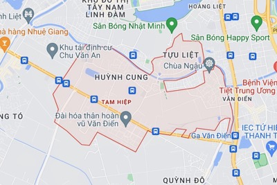 Huyện Phúc Thọ sắp đấu giá đất tại xã Tam Hiệp, khởi điểm từ 66,7 triệu/m2