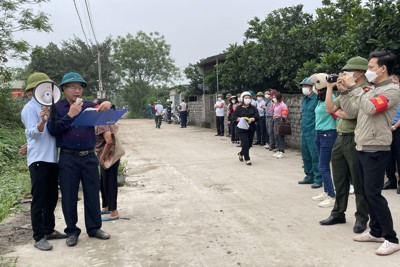 Huyện Phú Xuyên hoàn thành cưỡng chế 8 công trình vi phạm ở xã Tân Dân