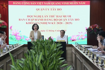 Quận Tây Hồ: quý I/2024 thu ngân sách đạt 28% kế hoạch năm