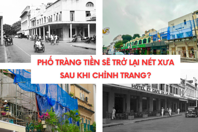 Phố Tràng Tiền sẽ trở lại nét xưa sau khi chỉnh trang?