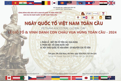 Lễ giỗ Tổ và vinh danh con cháu Vua Hùng toàn cầu 2024 