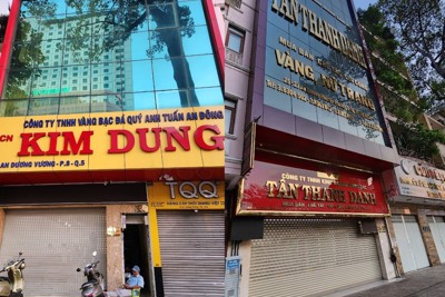 Vì sao nhiều tiệm vàng ở Thành phố Hồ Chí Minh bất ngờ đóng cửa?
