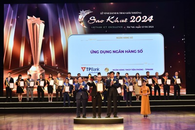 TPBank lập “hat-trick” giải thưởng tại Lễ vinh danh và trao giải thưởng Sao Khuê 2024