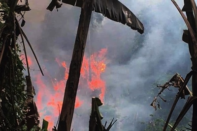 Tìm thấy thi thể người phụ nữ trong đám cháy rừng ở huyện Mường Chà