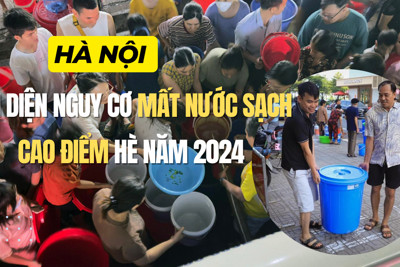 Hà Nội đối diện nguy cơ mất nước sạch cao điểm Hè năm 2024