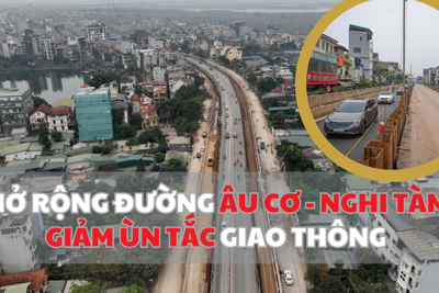 Mở rộng đường Âu Cơ - Nghi Tàm giảm ùn tắc giao thông