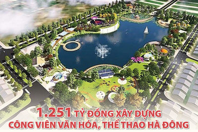 1.251 tỷ đồng xây dựng công viên văn hóa, thể thao Hà Đông