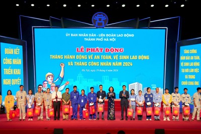 Hà Nội phát động Tháng hành động về ATVSLĐ và Tháng Công nhân năm 2024