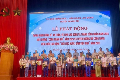 Huyện Thanh Trì: Hiệu quả phong trào thi đua trong công nhân, viên chức, lao động