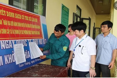 Bắc Giang: 99% cử tri đi bỏ phiếu về việc sắp xếp đơn vị hành chính