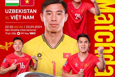 Trực tiếp bóng đá U23 Việt Nam vs U23 Uzbekistan hôm nay 23/4