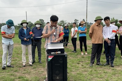 Phú Xuyên hoàn thành kiểm đếm bắt buộc đất nông nghiệp xây dựng CCN Vân Từ
