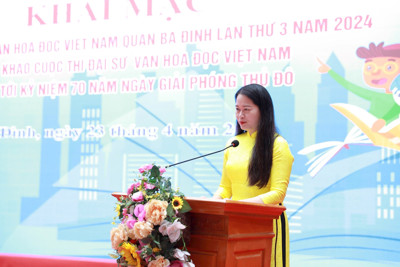 Quận Ba Đình hưởng ứng Ngày sách và văn hóa đọc Việt Nam