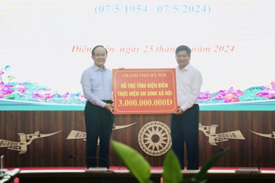 TP Hà Nội hỗ trợ an sinh xã hội tỉnh Điện Biên hơn 6,5 tỷ đồng