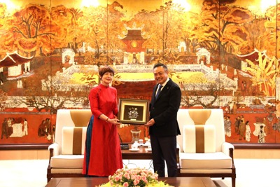Chủ tịch TP Hà Nội tiếp Chủ tịch Hội đồng UNESCO thăm chính thức Việt Nam