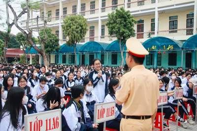 Nam Định: 5.277 học sinh được tìm hiểu kỹ năng tham gia giao thông an toàn