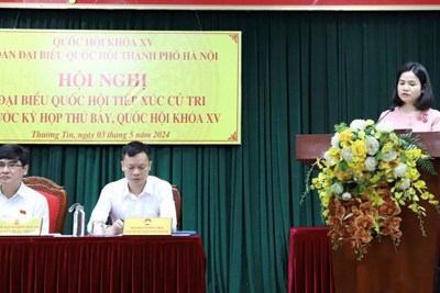 Đại biểu Quốc hội Thành phố Hà Nội tiếp xúc cử tri 4 huyện phía Nam