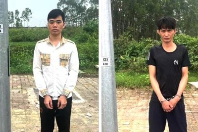 Bắt hai nam thanh niên 9X cắt trộm hàng loạt dây điện ở Sóc Sơn